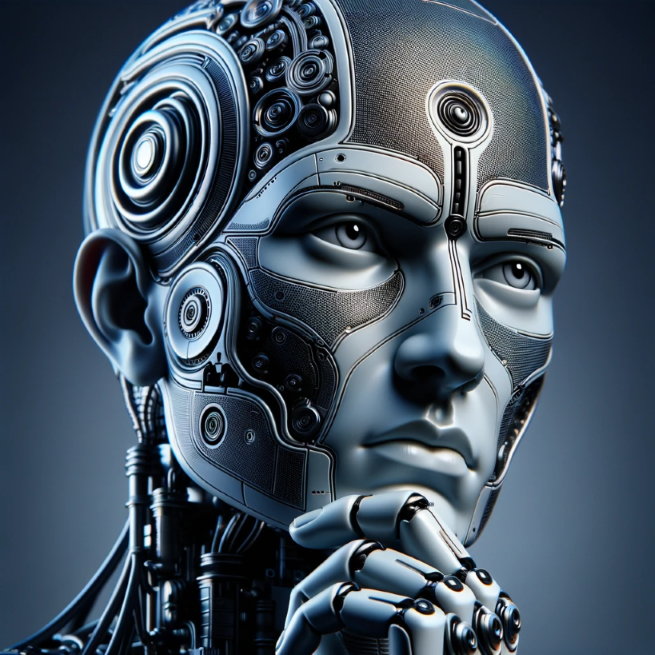 ThinkingAIRobotHead